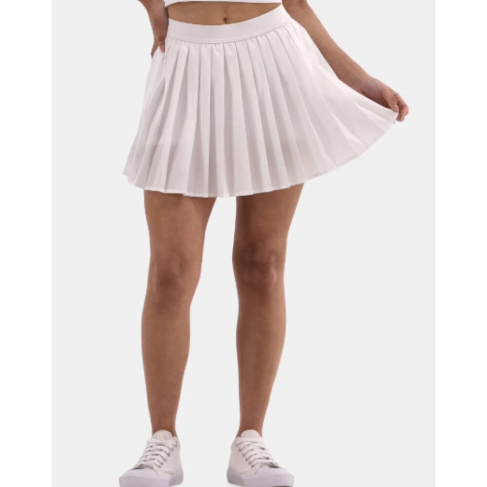NWT No Boundaries Pleated Tennis Skort in Vivid White Size XXL
